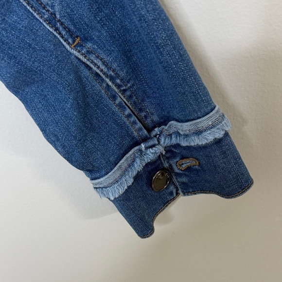 Lane Bryant Classic Blue Denim Jacket with Fringe Size 18 - Picture 11 of 16